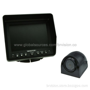 Rear-view system with 5.6-inch new style monitor, super wide sun-shield and truck camera